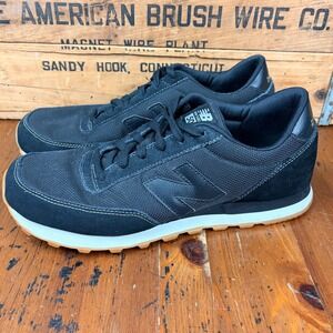 New Balance 501 Men's 11 Black / Gum Suede Mesh Athletic Sneakers ML501UBK